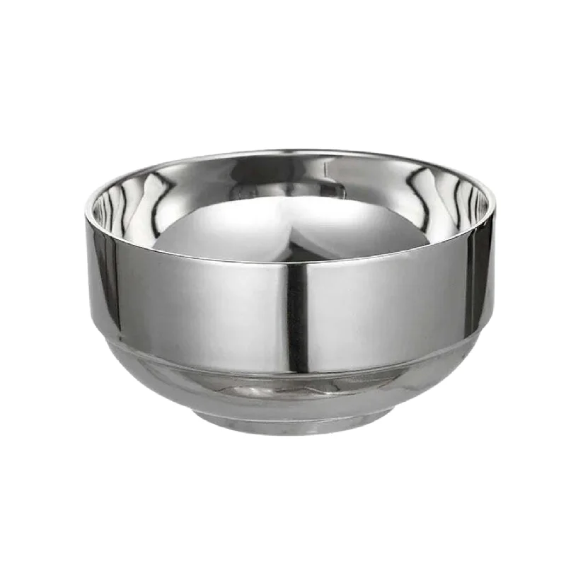 Silver Stainless Steel Serving Bowl