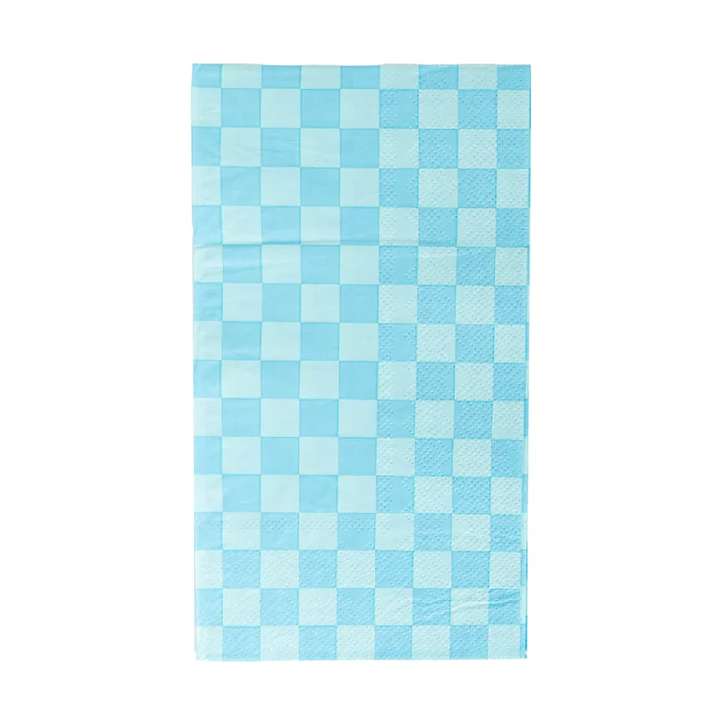 Check It! Out of the Blue Check Guest Napkins