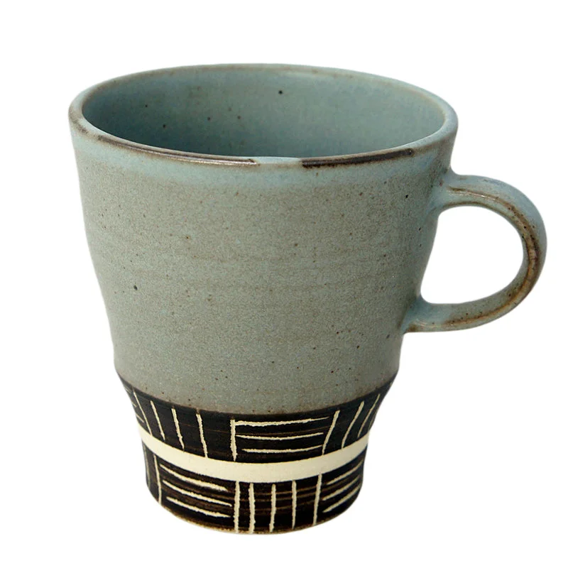 Mug Horisen Ichimatsu Grey