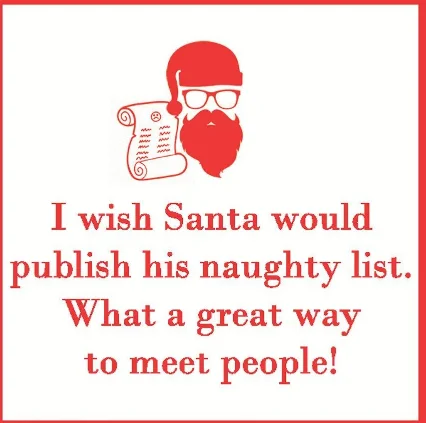 Naughty List (Beverage Napkin)