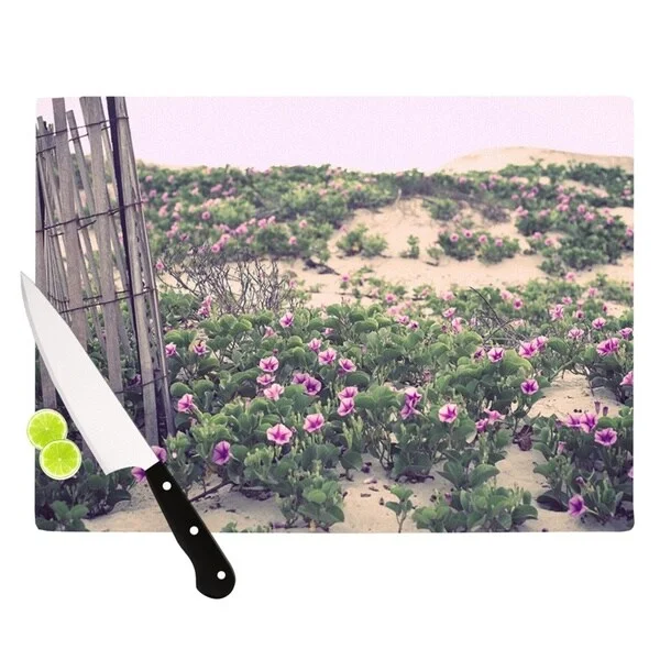 Kess InHouse Ann Barnes "Morning at the Beach" Flowers Cutting Board