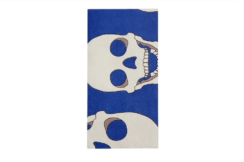 Skull Blue Paper Napkin - (Pack of 40)