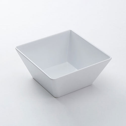 American Metalcraft MELSQ73 Square Melamine Bowl, White, 58 oz., 7" x 7" x 3"