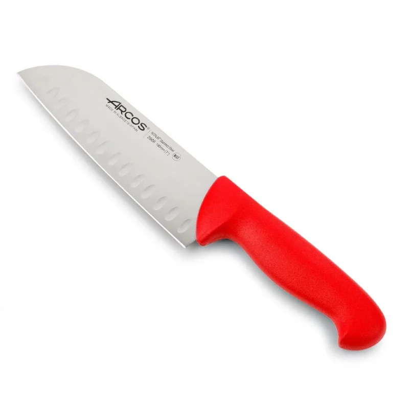 Arcos 2900 Santoku Knife - Red, 31.2cm