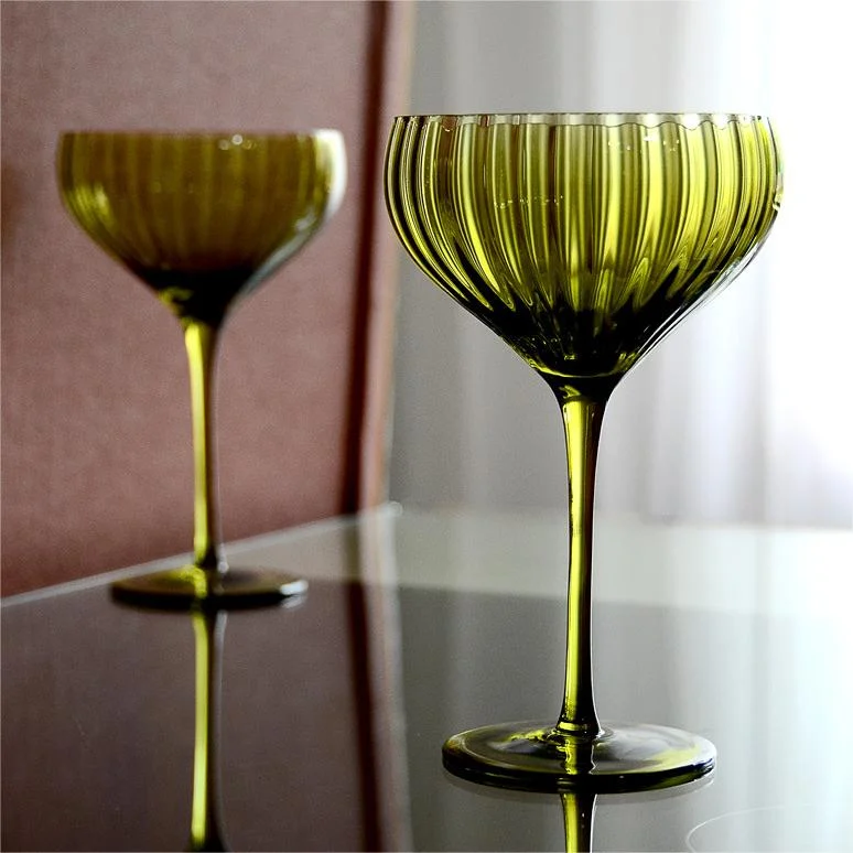 Olive Vintage Style Martini Glass