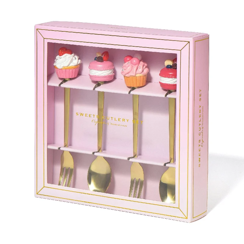 Sweets Cutlery Set Pink