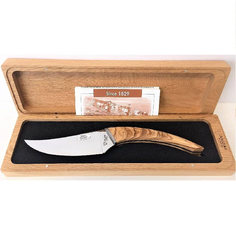 Laguiole en Aubrac Handmade Cheese Knife 'Le Buron' with Olivewood Handle