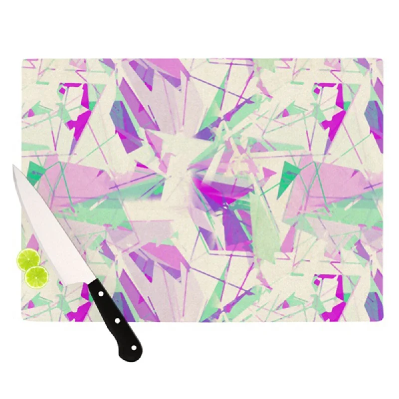 Kess InHouse Alison Coxon "Shatter Purple" Cutting Board