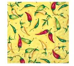 Peppers  (Beverage Napkin)