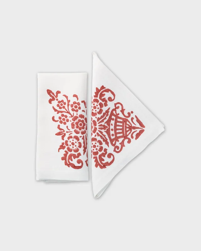 Mirandola Napkins, Red (Set of 4)