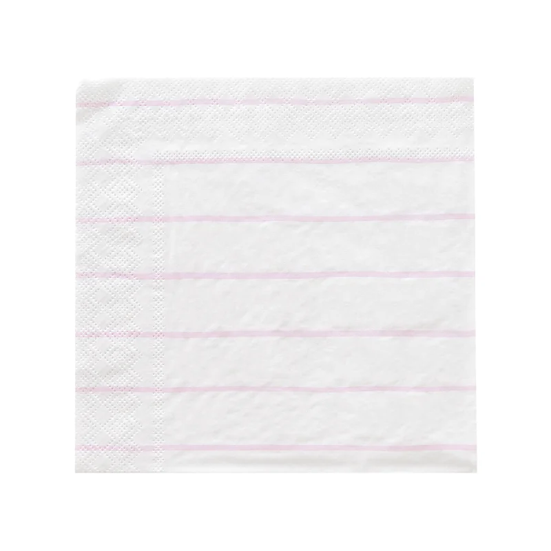 Lilac Frenchie Striped Large Napkins