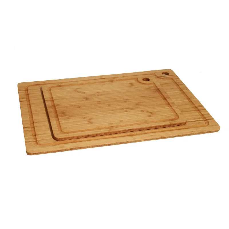 Seville Classics 2-piece Bamboo Cutting Board Set