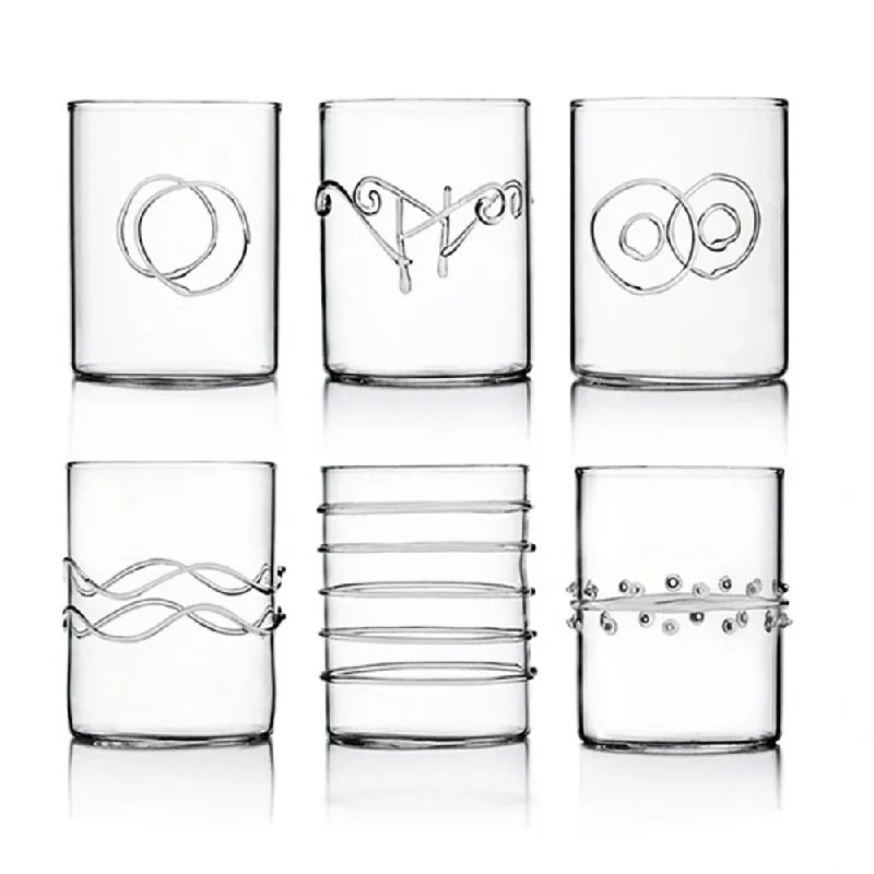 Deco Clear Water Glass Set of 6