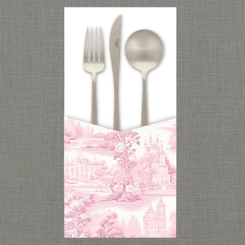 Pink Toile Cutlery Pouch