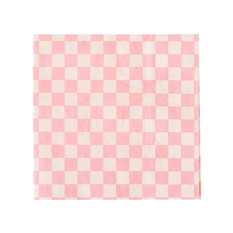 Check It! Tickle Me Pink Large Napkins