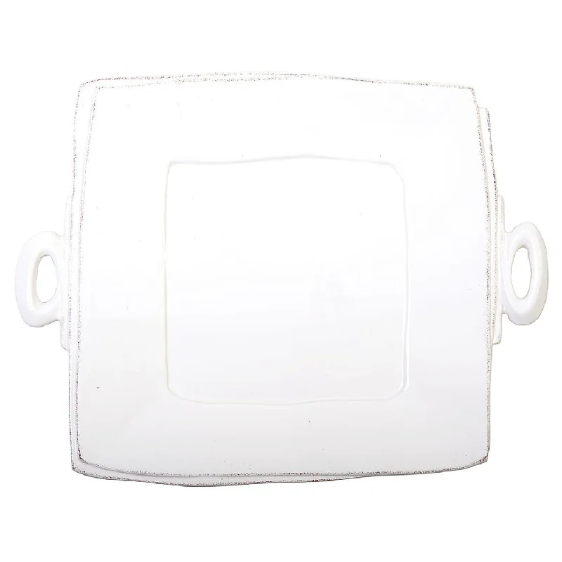 Lastra Handled Square Platter