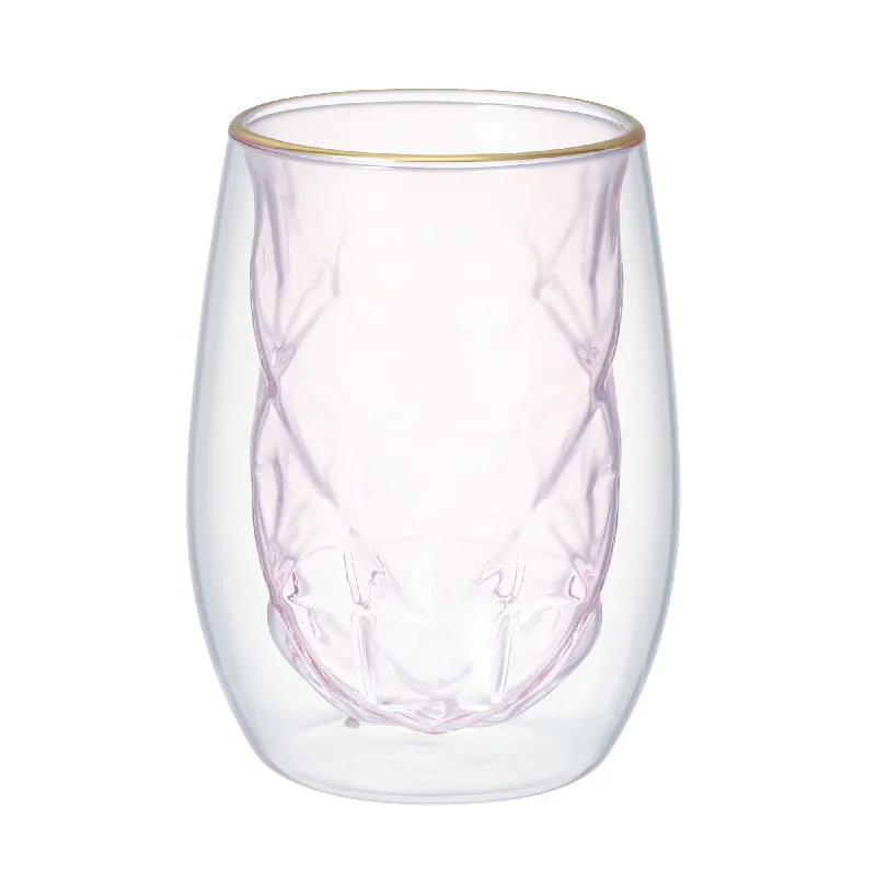 Dia Double Wall Glass  Pink