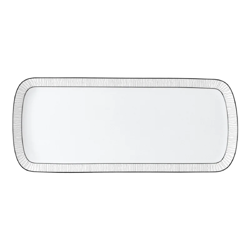 Dune Rectangular Cake Platter, 16"