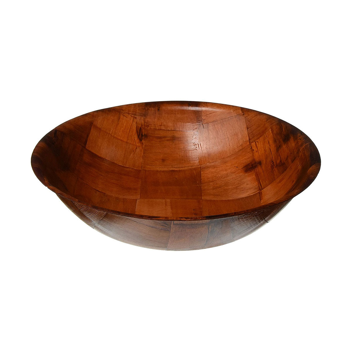 Woven Wood Salad Bowl, 12"