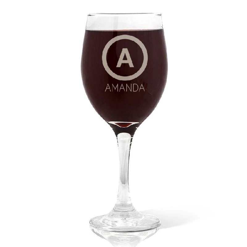 Initial Design Wine Glass