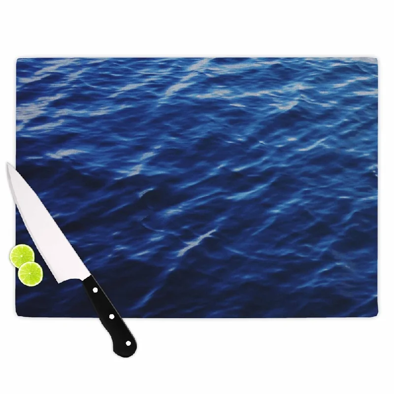 KESS InHouse Chelsea Victoria 'Sea Calm' Blue Nature Cutting Board