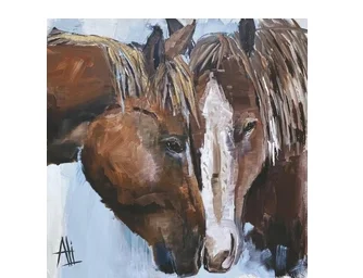 Frontier Horses (Beverage Napkin)