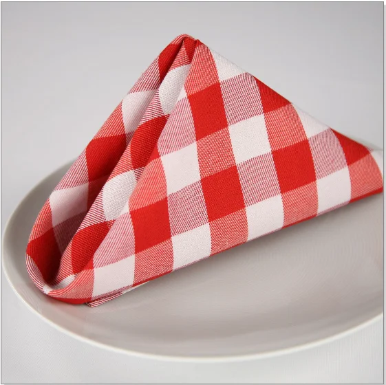 Premier Red & White Check Napkin