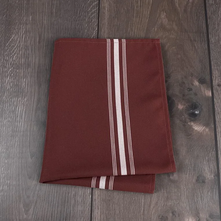 Burgundy w/ White Stripe