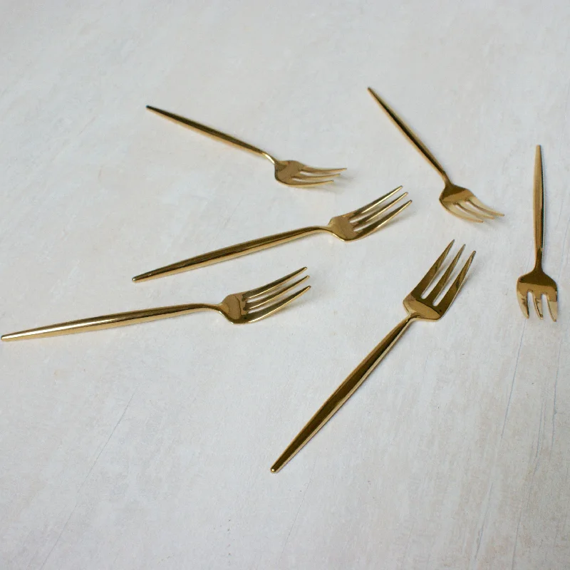 Fusion Gold Fork Set ( 6 pc set)