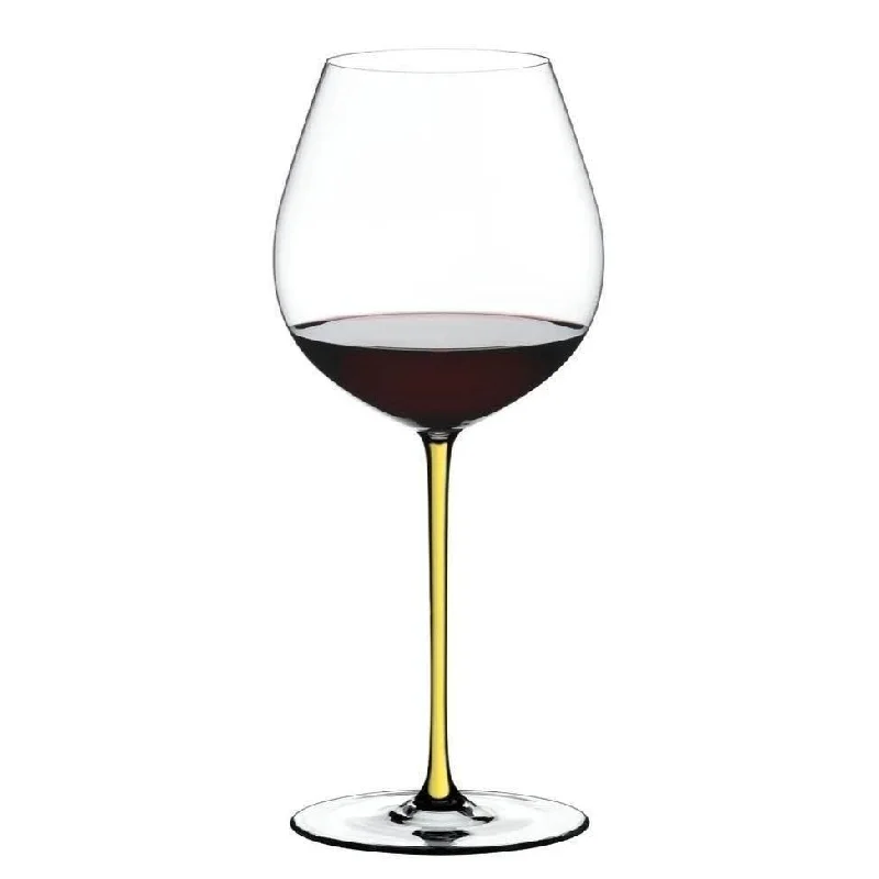 Riedel Fatto A Mano Old World Pinot Noir Yellow Glass (Single)