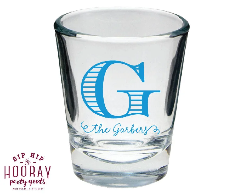 Custom Last Name Shot Glasses #1667