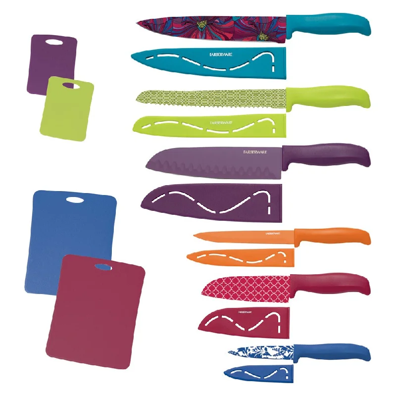 Farberware 16-piece Resin Set With Cutting Boards