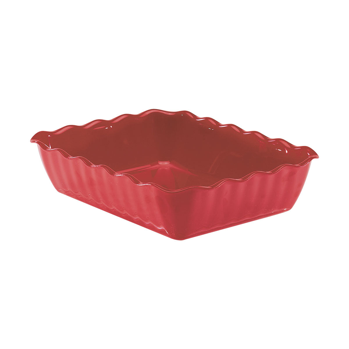 Cambro DC10404 Scalloped-Pattern Deli Crock, Red, 4.9 qt.