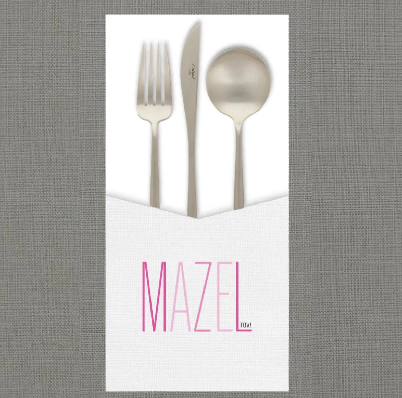 Mazel Tov Pink  - Cutlery Pouch