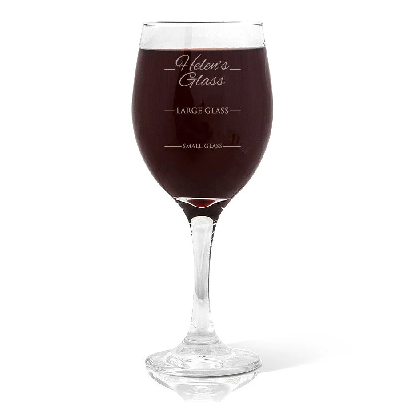 Person's Design Wine Glass