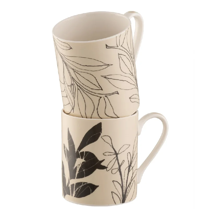 Aynsley Minimal Flora Mugs Set of 4