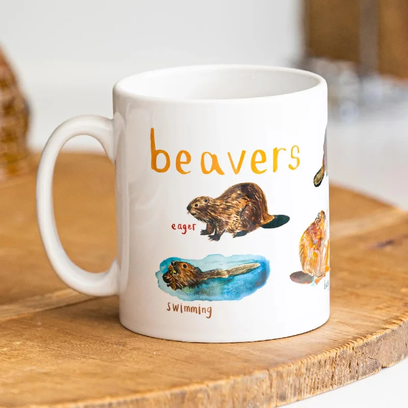 Beavers Animal Pun Ceramic Coffee Tea Mug