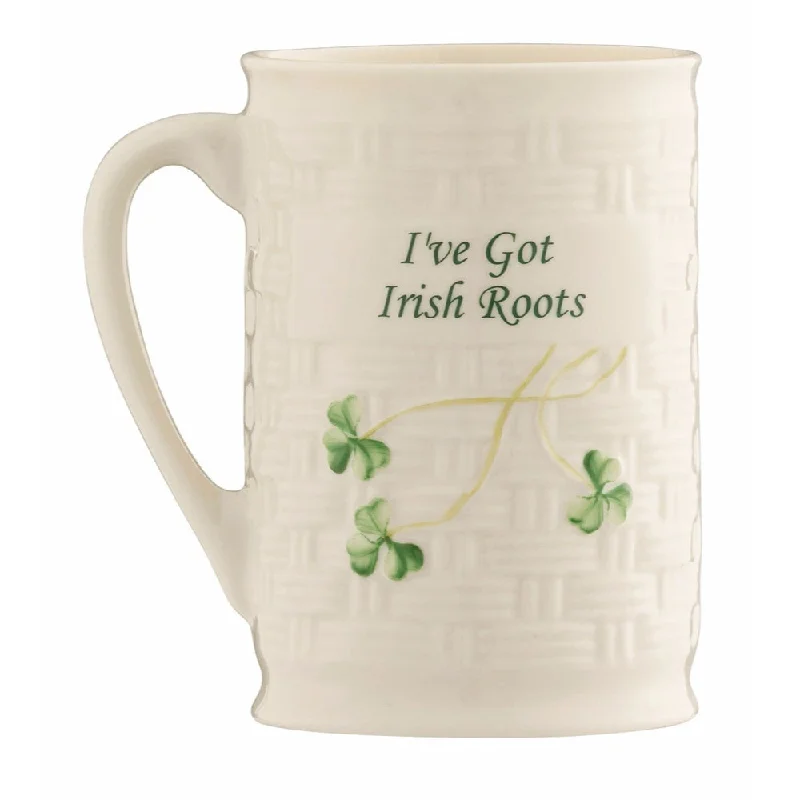 Belleek Classic "I've Got Irish Roots" Mug