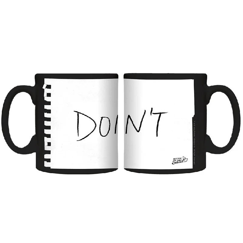 Better Call Saul "Don't" Note Black Mug