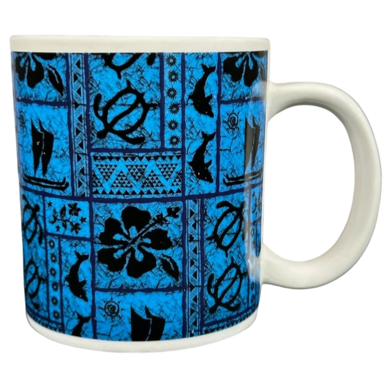 Blue Tapa Large Mug Island Heritage