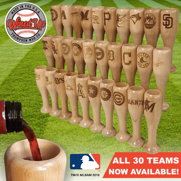 Choose your MLB Team Logo Wined-Up