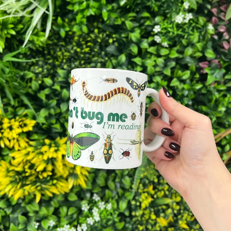 Don't Bug Me I'm Reading Insect Butterfly Tea Coffee Mug Ceramic Mug