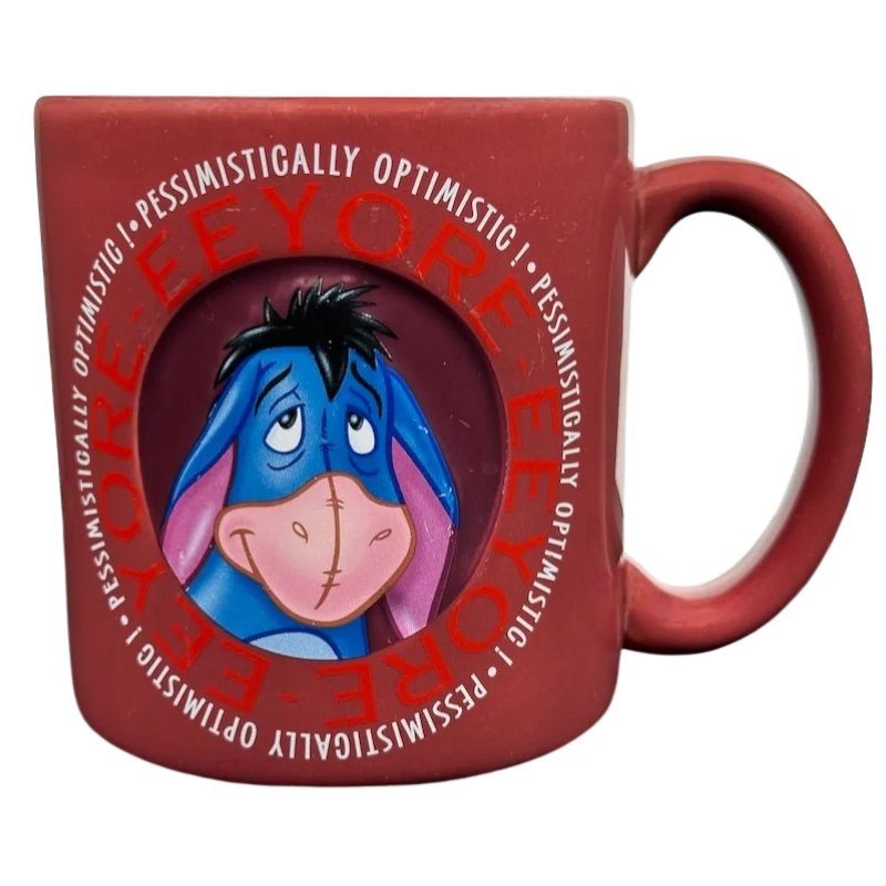 Eeyore Pessimistically Optimistic 3D Embossed Mug Disney