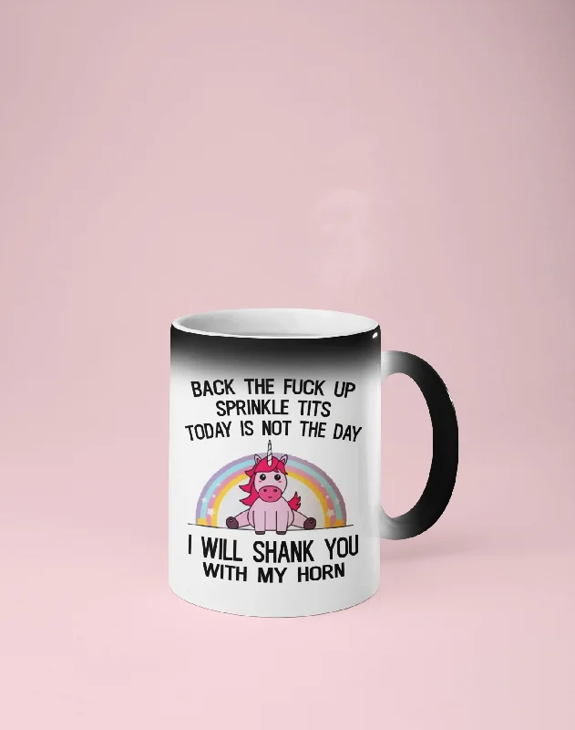 Unicorn Shank You Color Changing Mug - Reveals Secret Message w/ Hot Water