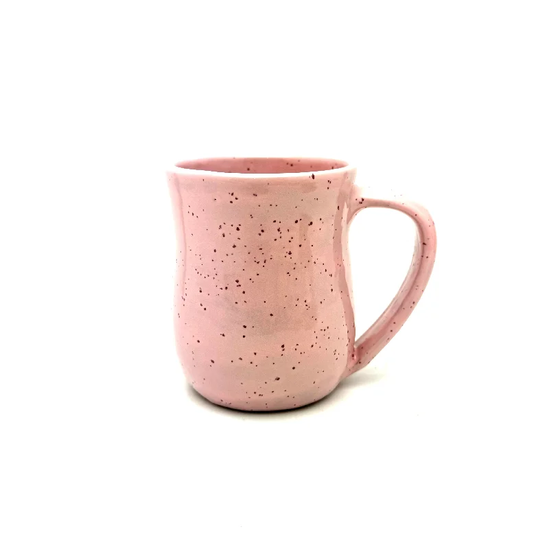 Handmade Mug - Speckled Pink a Boo