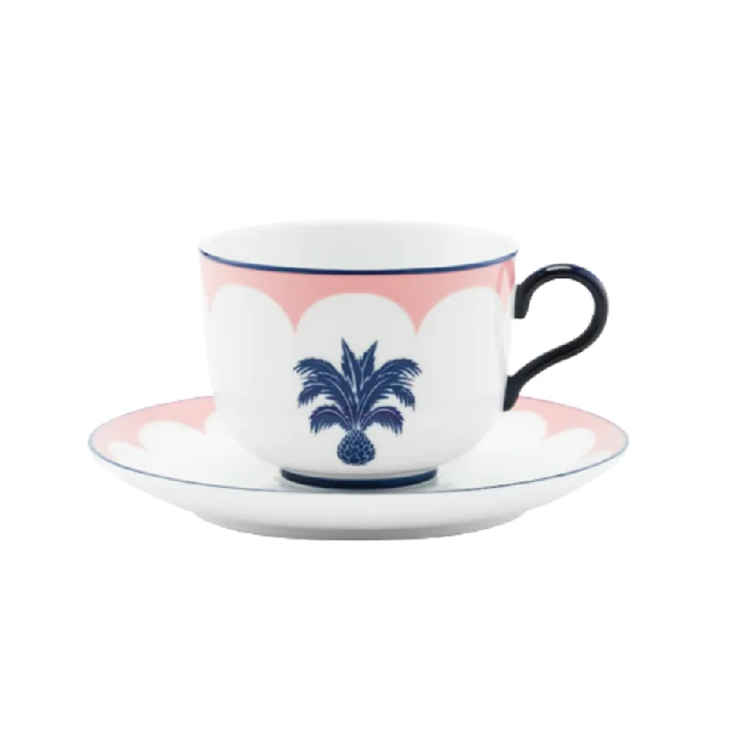 Jaipur Tea Cup & Saucer, Set of 2