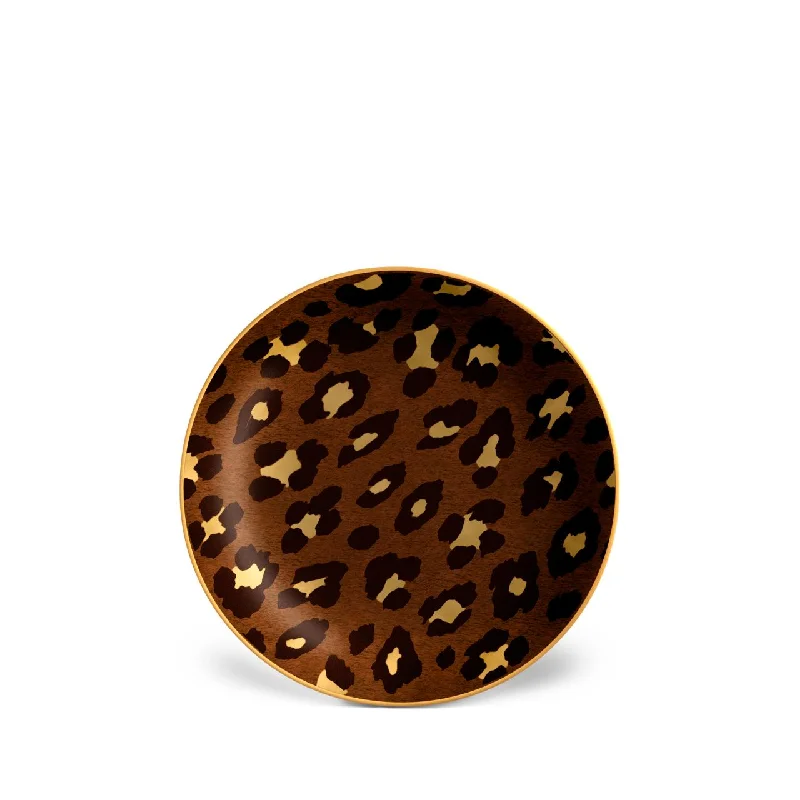 Leopard Canape Plates, Set of 4