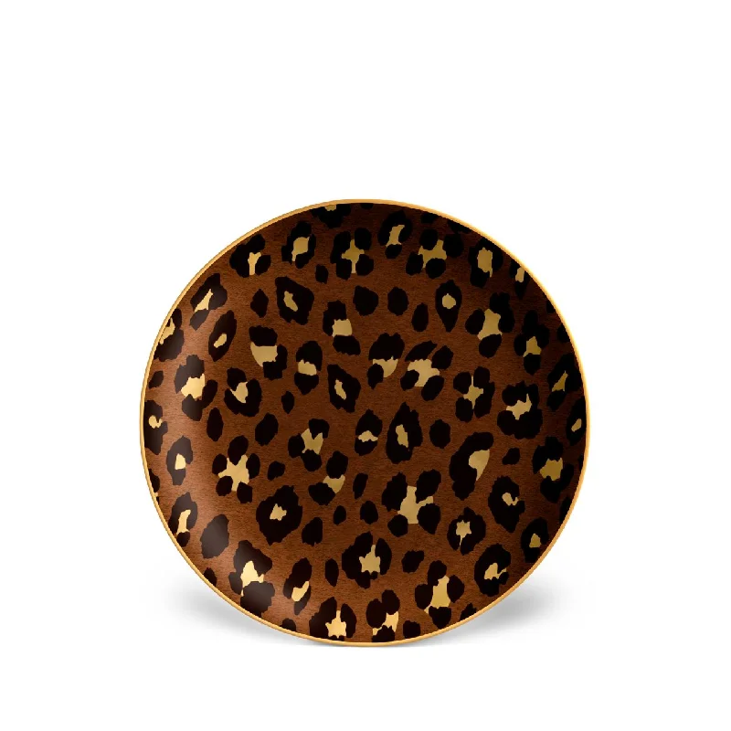 Leopard Dessert Plates, Set of 4