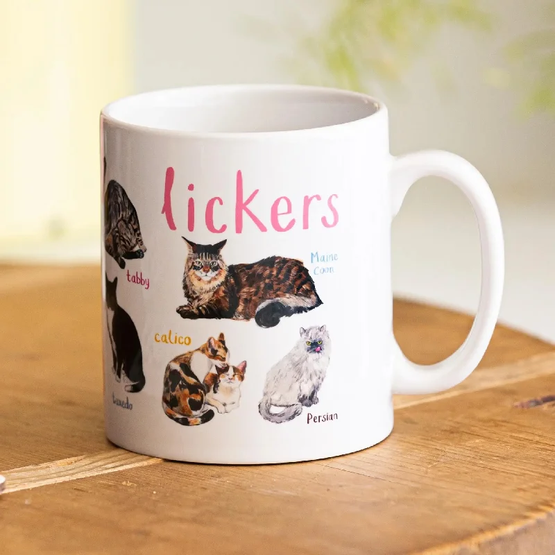 Lickers Cat Pun Animal Lover Coffee Tea Mug