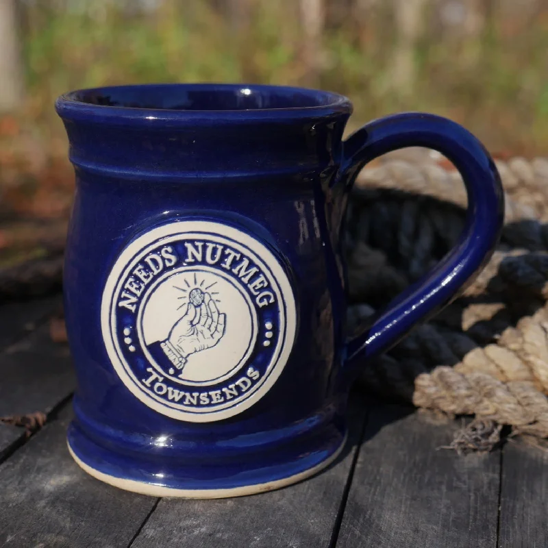 Cobalt Blue  -  Nutmeg in the Hand Logo - 16 oz